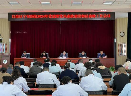 自治區(qū)寧安醫(yī)院召開(kāi)2024年黨建暨黨風(fēng)廉政建設(shè)和反腐敗工作會(huì)議